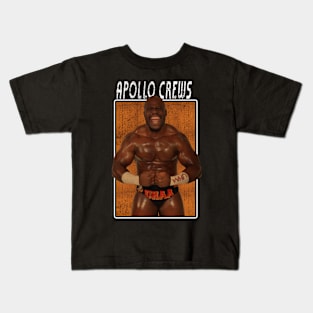 Vintage Wwe Apollo Crews Kids T-Shirt